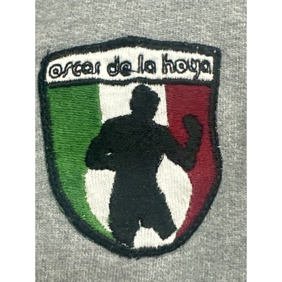 De Colección Oscar De La Hoya Cremallera Completa Sudadera con Capucha Gris ODLH Boxeo Gráfico Hombres Sudadera Foto 2 de 4
