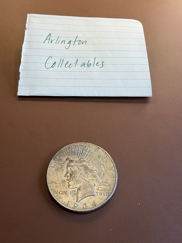 1934 P Peace Dollar Silver - Better Date Low Montage