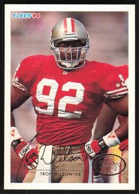 Troy Wilson, 1994 Fleer, #428, San Francisco 49ers, RC