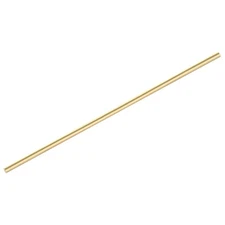 1-Pack Solid Brass Rod, 1/4 Inch x 14 Inch, Handle Pin, DIY Craft, Lathe Bar