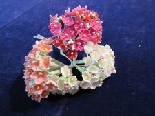 Vintage Millinery Flower Lot Forget Me Not Collection Pink White H5373