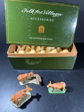 Vintage Folk Art Accessories Meadowbrook Farm #30010513 Four Cows