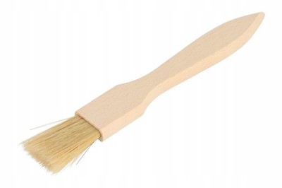 Gebäckpinsel aus Holz - Buchenholzgriff mit Naturborsten Backen & Heften