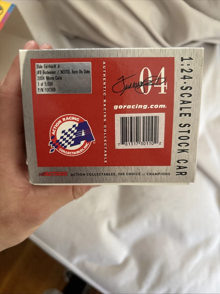NASCAR 2004 Dale Earnhardt Jr 1:24 fundido a presión #8 coche de stock con estuche Foto 2 de 3