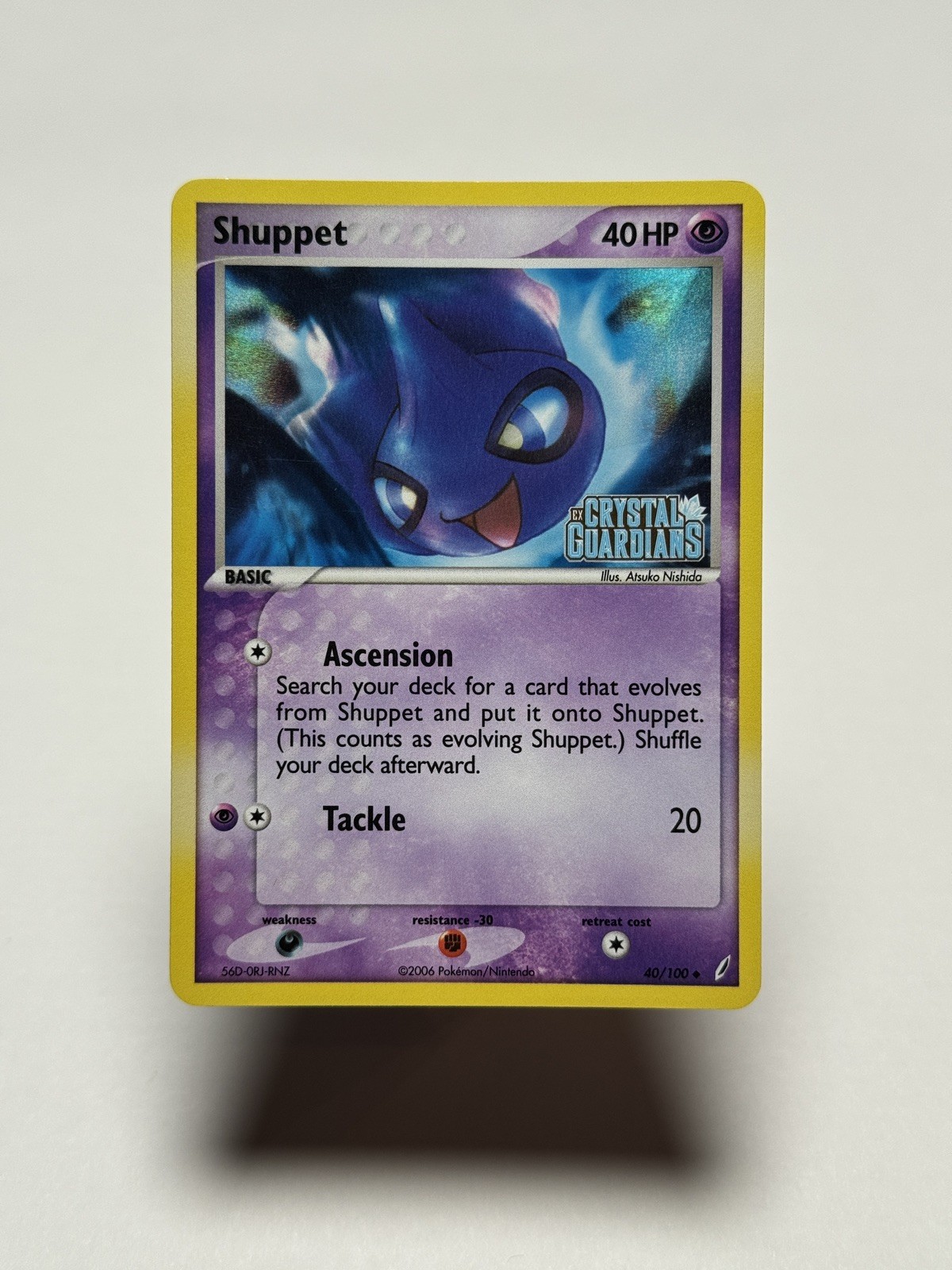 Shuppet 40/100 Crystal Guardians Reverse Holo Stamped Uncommon Near Mint 2006