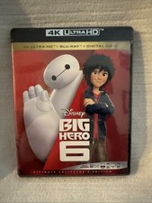 Disney Big Hero 6 4k Ultra HD Blu-Ray Digital, 2014 New Baymax