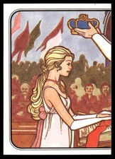 1983 Panini Barbie Stickers 182 Princess  Crown Album Puzzle Sticker Card