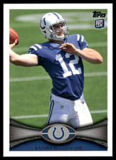 Andrew Luck 2012 Topps #140 Rookie Card RC Image Variation Ball Behind Helmet