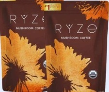 2 Packs Organic RYSE Mushroom Coffee * 30 Servings Per Pack