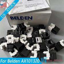 24PCS Black Jack Module For Belden AX101321 Category 6 KeyConnect RJ45 Unshielde