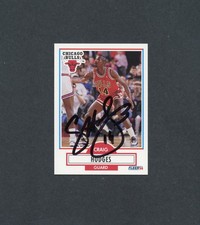 Craig Hodges  signed 1990-91 Fleer #25 Bulls autograph auto
