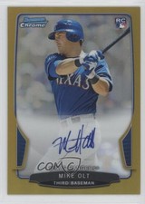2013 Bowman Chrome Rookie Gold Refractor 5/50 Mike Olt #RA-MO Auto 00ma
