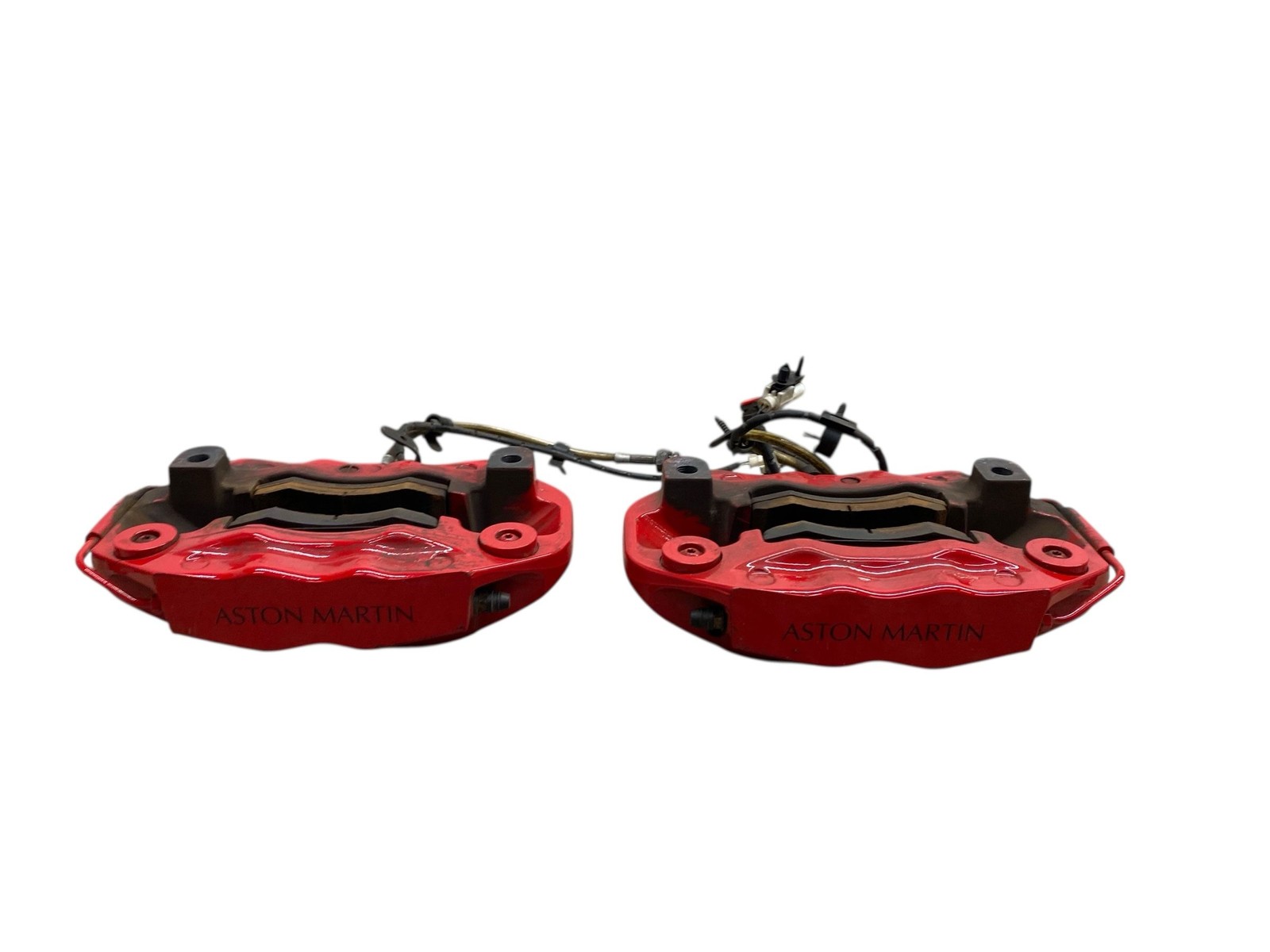 2009 Aston Martin Vantage Front & Rear Red Brembo Brake Caliper Set 4 Pcs *30k*