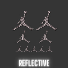 Nike Jumpman Air Jordan Logo Reflective Decals Reflector Stickers Pack
