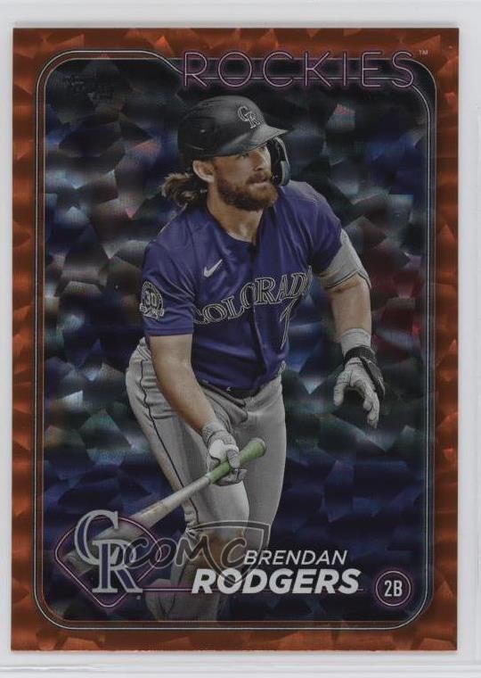 2024 Topps Series 1 Orange Crackle Foil 284/299 Brendan Rodgers #322 1ar2