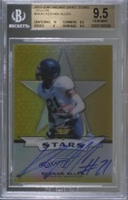 2013 Leaf Valiant Stars Yellow 6/10 Keenan Allen BGS 9.5 Rookie Auto RC 0s3