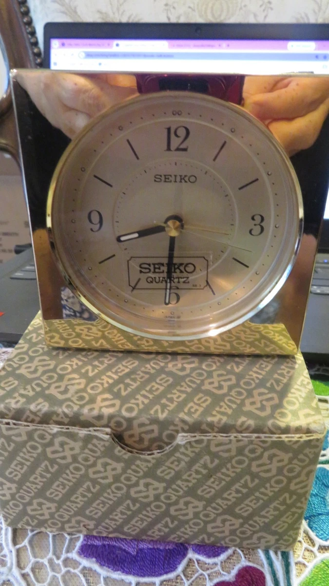 Seiko Quartz (Battery Powered) Gold Desk, Mantel & Shelf Clocks | eBay