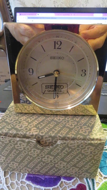 Seiko Table Clock Watch Qej