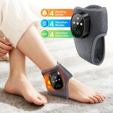 Cordless Foot Ankle Massager Pain Relief with 4 Heat Levels 4 Vibration Modes