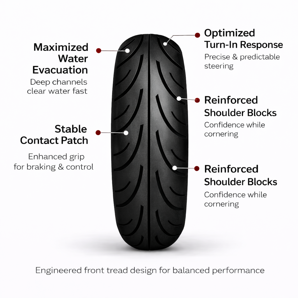 Roadmax Diablo 200/55-17 + 120/70-17 (75H) Motorcycle Tire SET