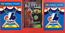 Upper Deck Fleer Montreal Expos Stickers Hockey Mascot Youppi!