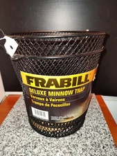 Deluxe Minnow Trap 16.5 Inches 2-Piece Design Black Trap w/Clip. Frabill #1271. 