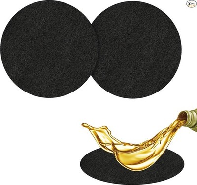 2-Pack 15'' Round Oil Drain Splash Pad, Heat-Resistant Anti-Splatter  Color: 15