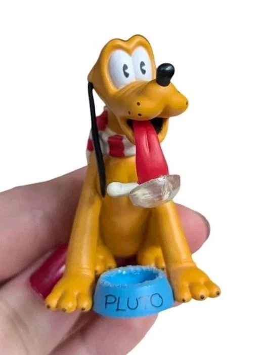 Cachecol Hallmark Pluto prato de cachorro dilema Disney enfeite estatueta Natal - Imagem 3 de 4