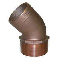 "Groco 2\" NPT Bronze 45 Grad Rohranschluss Auf 2\" Schlauch PTHD-2000"
