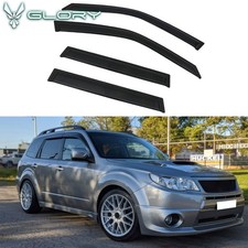 Fits 09-13 Subaru Forester Acrylic Window Visors Rain Guard Deflector Tape On