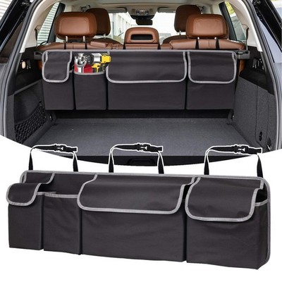 My Store Universal Auto-Rücksitz Gepäckorganizer 93cm 28cm 10cm Schwarz Fächer
