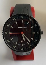 Orologio MOMODESIGN Made in Italy Uomo Nero Black Rubber Strap Box & Manual RARO