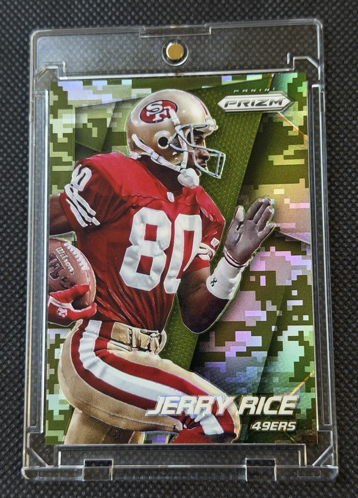 2014 PANINI PRIZM JERRY RICE CAMO REFRACTOR 🔥🔥🔥🔥49ERS