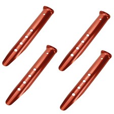 KUMGROT 4 Pcs Snow Sand Tent Stakes Stakes Pegs U-Shaped Beach Tent Nails Alu...