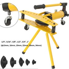 Manual Hydraulic Pipe Bender 10T Tube Bending Machine 6 Dies 1/4"-1" Diameter UK