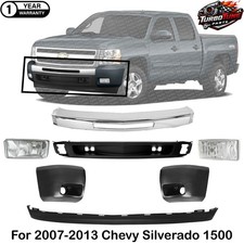 Front Bumper Kit Valance Fog Lights End Cap For 2007-13 Chevy Silverado 1500 Front Bumper Kit Valance Fog Lights End Cap For 2007-13 Chevy Silverado 1500