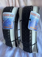 2 Pack 26"X2.125" Inch Cruiser Bike Tires White Wall Beach Bicycle Tires