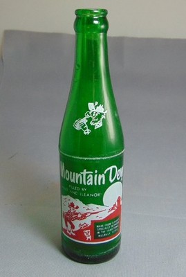 Mountain Dew Hillbilly Bottle 8oz. Filled by Mart & Eleanor 1964