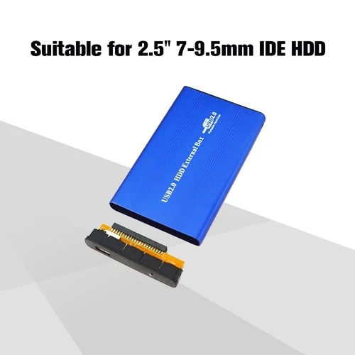 .USB2.0 To IDE Hard Disk Case 2.5'' IDE HDD Enclosure Hard Disk Box Aluminum