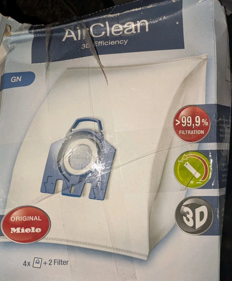 2 Boxes Original Miele GN AirClean 3D Vacuum Dust Bag - Image 3 of 3