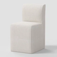 Cora Dining Chair in Pinstripe Glacier - Threshold