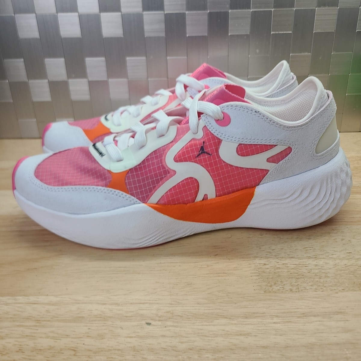 JORDAN DELTA 3 LOW GS WHITE PINK ORANGE POPSICLE DQ4982 186 JORDAN DELTA 3 LOW GS WHITE PINK ORANGE POPSICLE DQ4982 186