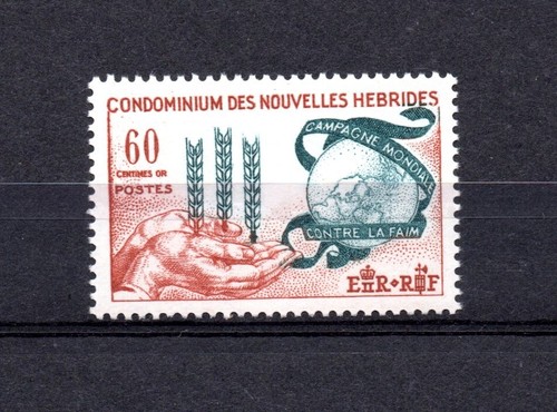 Neue Hebriden (französisch) 1963 alte Hungermarke (Michel 195) schön postfrisch
