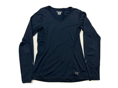 Arc'teryx Motus Long Sleeve Moisture Wicking Shirt in Navy