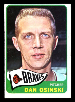 1965 TOPPS OPC O PEE CHEE BASEBALL #223 DAN OSINSKI EX-NM ATLANTA BRAVES Card