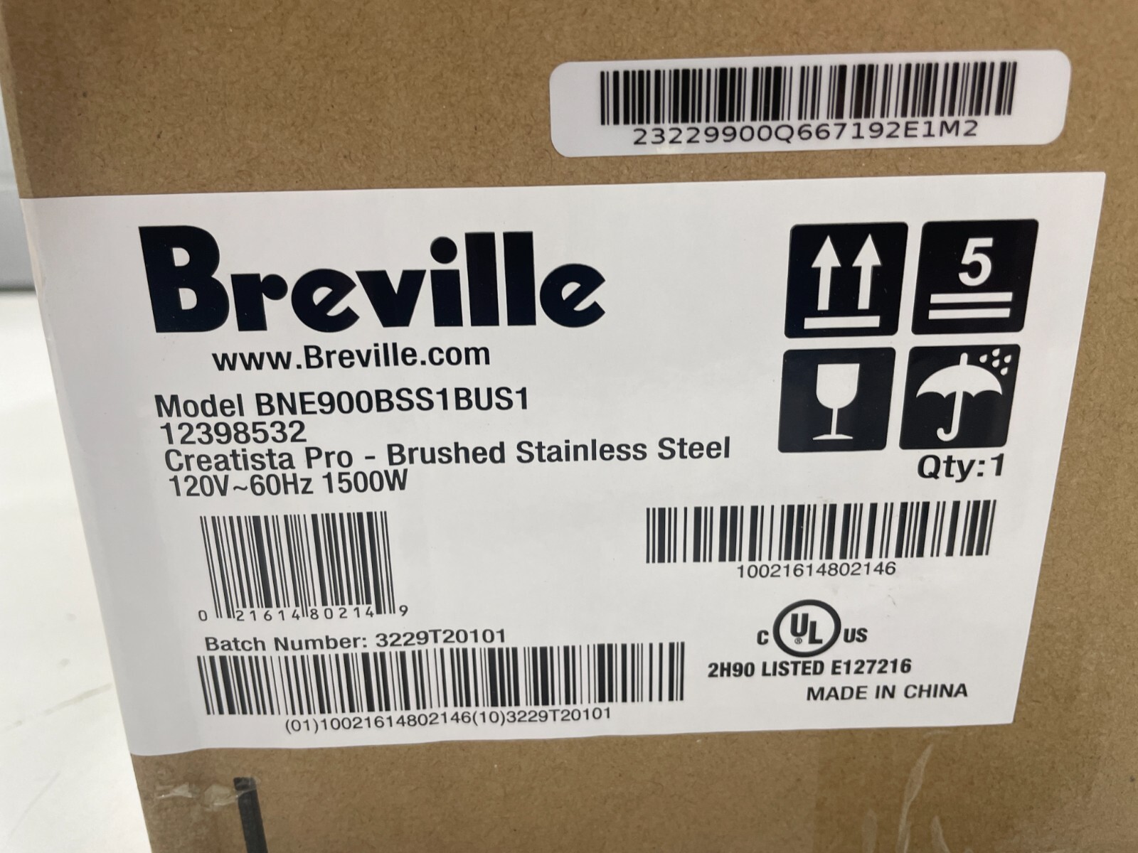 (NEW) Breville The Creatista Pro Brushed Stainless Steel Espresso
