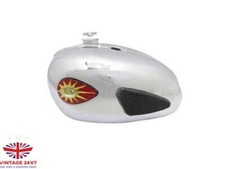 Passend f&uuml;r BSA A65 Thunderbolt Chrom Kraftstofftank (Dual Carb) + Kniepolste...