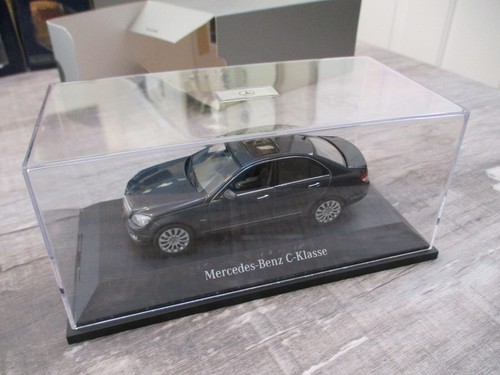Rare Dealer Promo Mercedes-Benz C Class Sedan 1:43 Diecast Metal Dark Gray Met - Bild 2 von 11