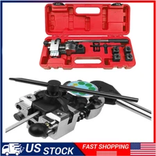 Brake Line Flaring Tool Kit 45° Single Double Bubble Flare for 3/16" 1/4" 5/16"