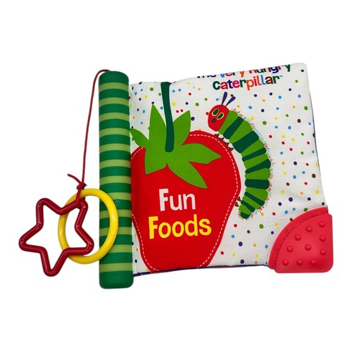 The World of Eric Carle FUN FOODS Soft Crinkle Teether Book Hungry Caterpillar